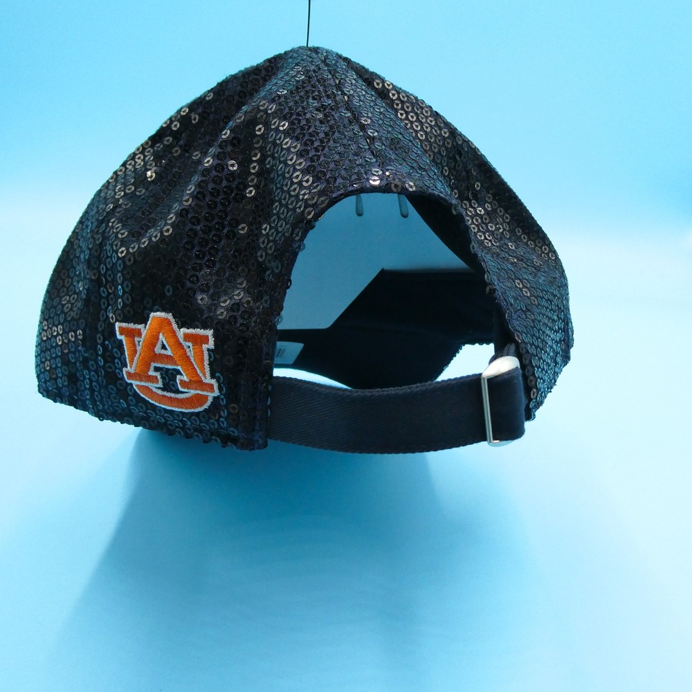 '47 Hat Womens Adjustable Auburn Tigers Navy Blue Sequin Sparkle Cap Polyester - Picture 5 of 8